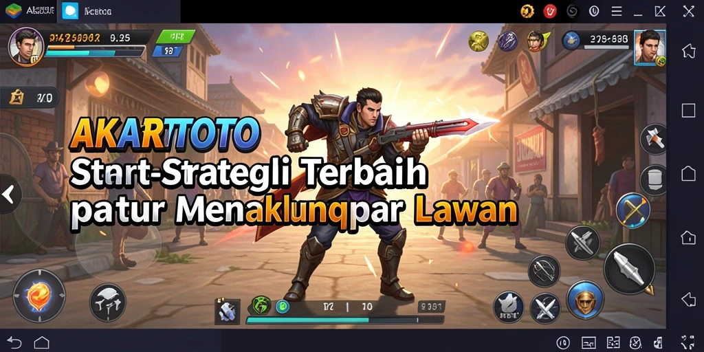 Tampilan gameplay AKARTOTO dengan strategi yang mendebarkan dan interaksi pemain.