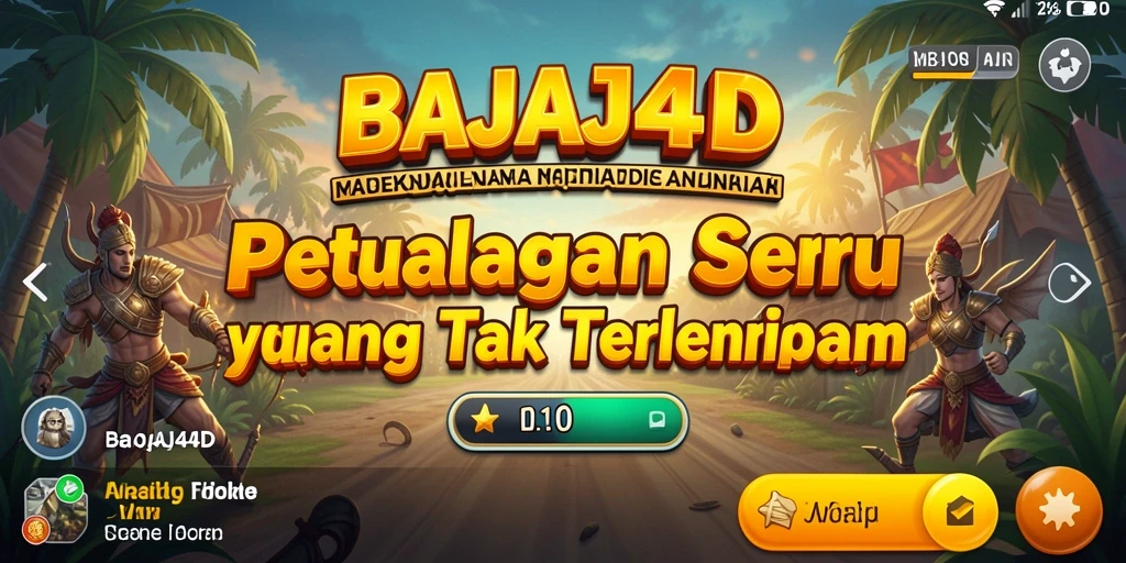 Tampilan gameplay seru dari BAJAJ4D dengan petualangan menegangkan.