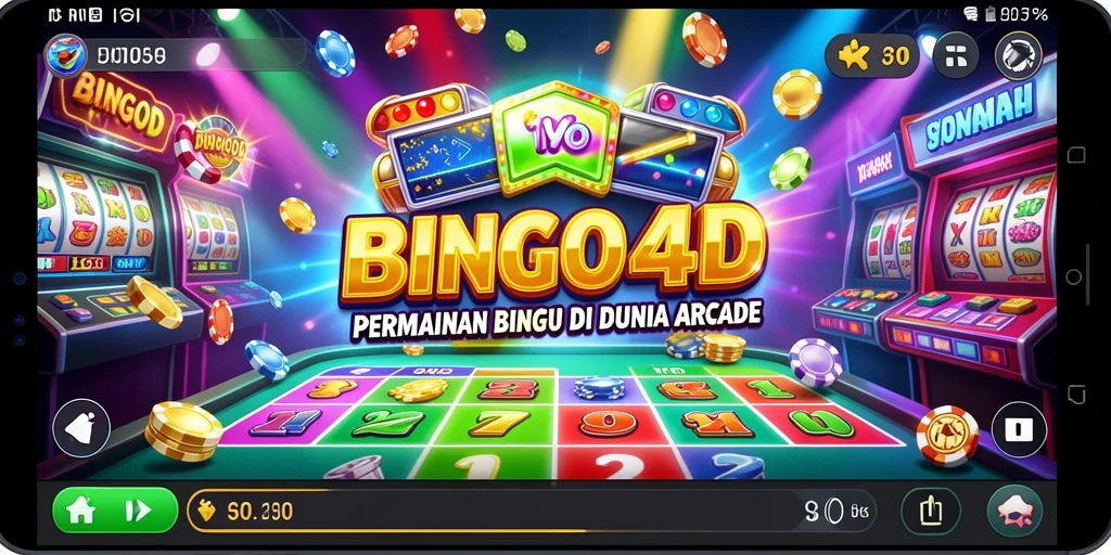 Tangkapan layar gameplay BINGO4D yang menarik dan penuh warna.
