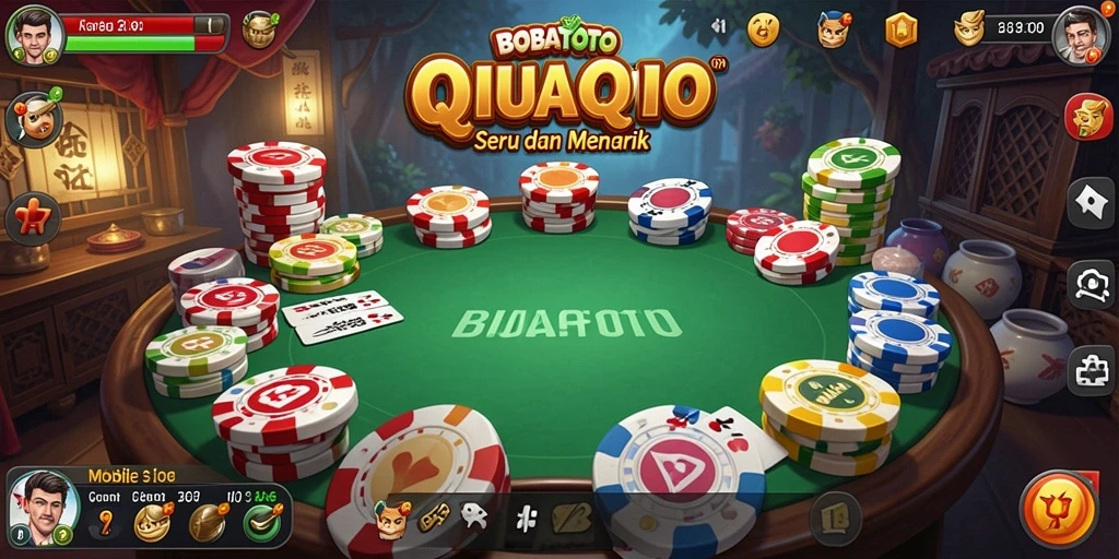 Tampilan menarik dari gameplay BOBATOTO dalam QiuQiu.