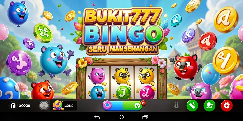 Tampilan aksi permainan Bingo yang mendebarkan di BUKIT777.