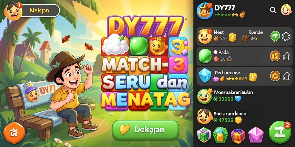 Tampilkan gameplay seru dan menantang di DY777 dengan puzzle Match-3.