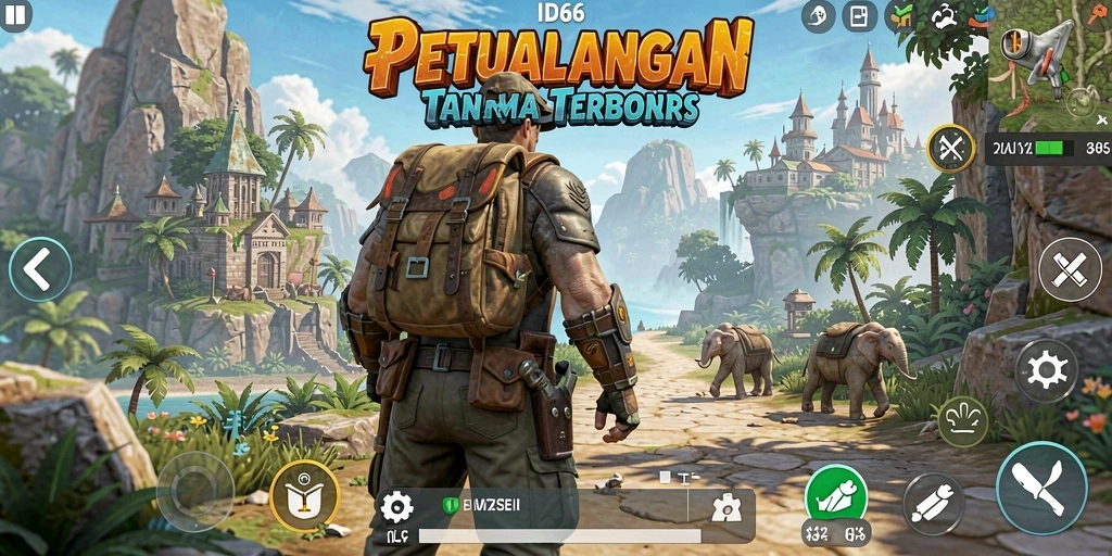 Gameplay Open World dengan eksplorasi tak terbatas di ID66.