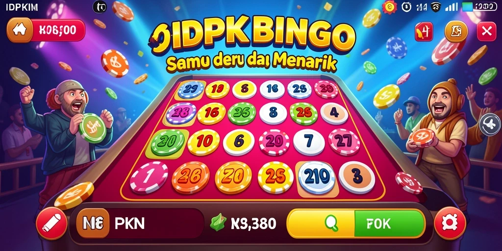 Screenshot gameplay IDPKING menampilkan keseruan permainan Bingo.