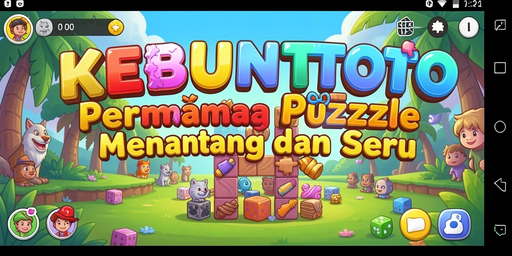 Screenshot gameplay KEBUNTOTO yang menampilkan teka-teki menarik.
