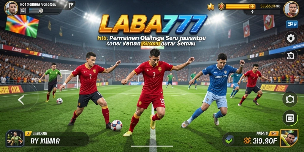 Gameplay seru LABA777 yang menggambarkan pertandingan olahraga.