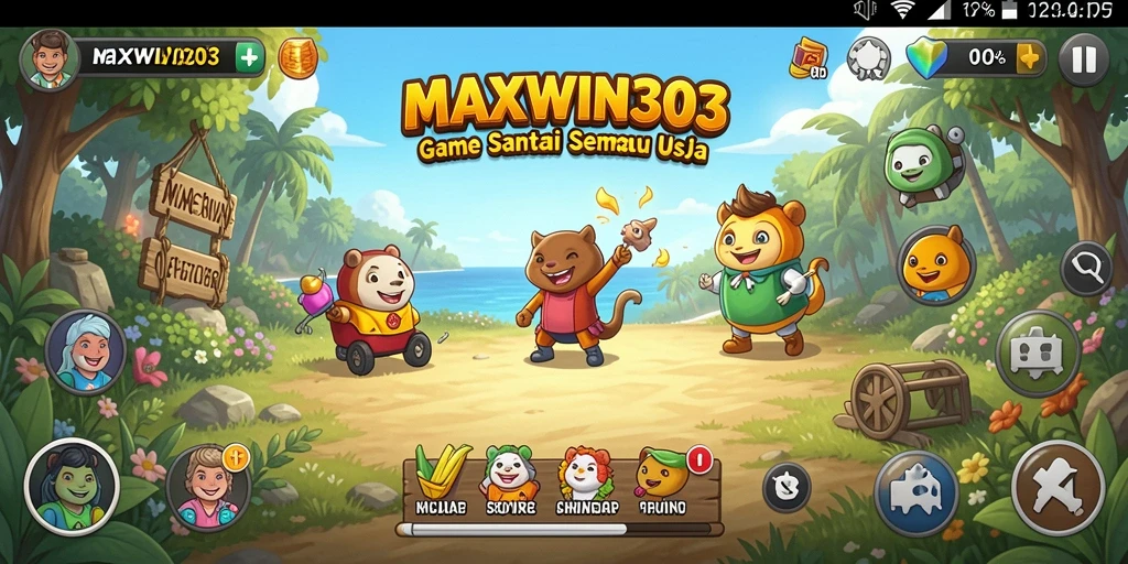 Screenshot MAXWIN303 menampilkan gameplay yang penuh warna dan menyenangkan.
