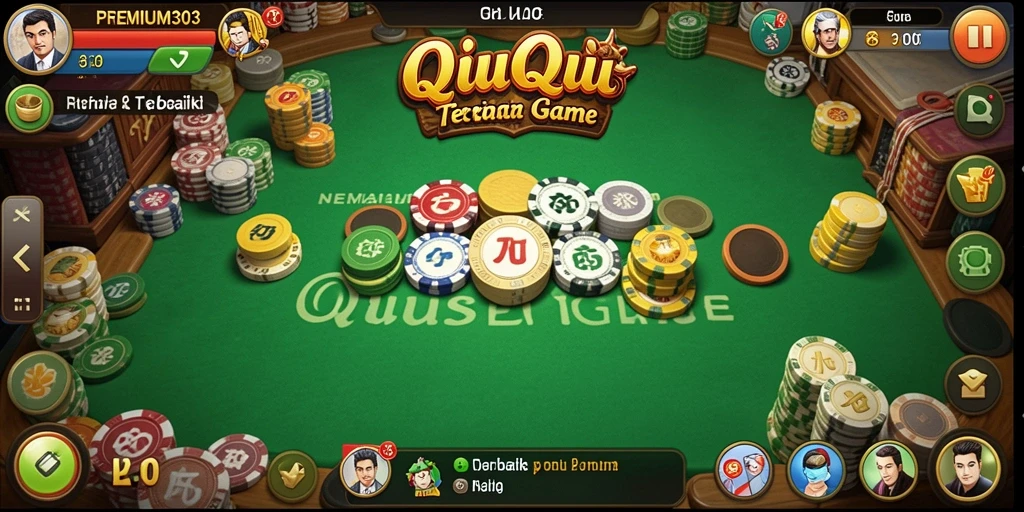 Tampilan gameplay QiuQiu yang menarik dan seru.