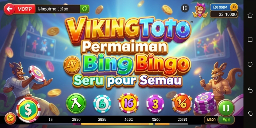 Screenshot gameplay menampilkan keseruan bermain Bingo di VIKINGTOTO.
